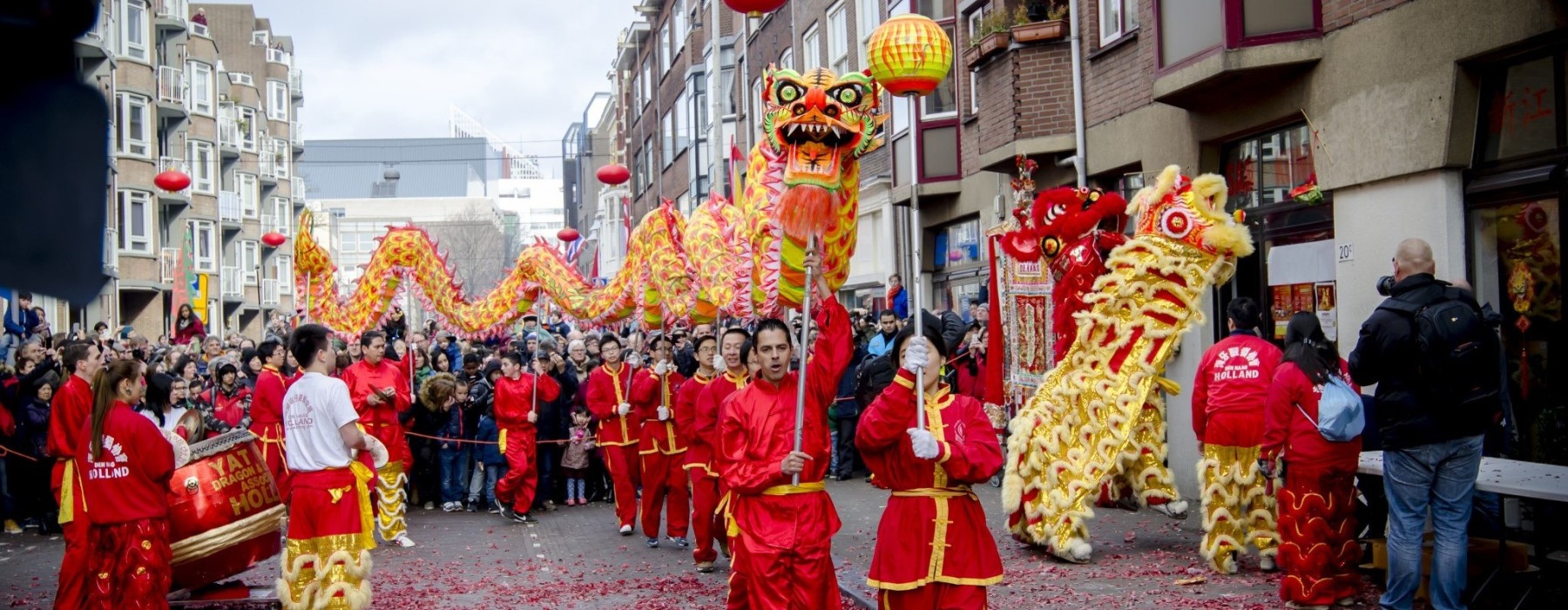 Chinees Nieuwjaar Festival in de stad (Westkruiskade) Wereldmuseum